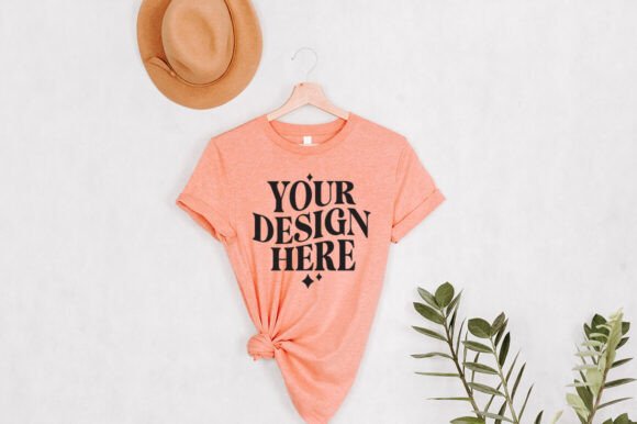Bella Canvas 3001 Sunset Mockup: Graphics for Product Mockups