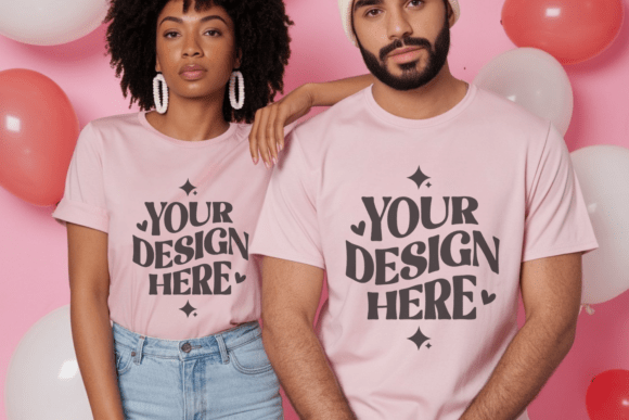 Bella Canvas Valentine Mockup 9: Graphics & Product Mockups