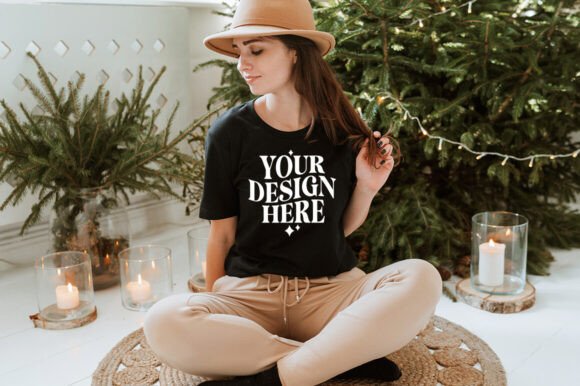 Christmas Bella Canvas 3001 Mockup 10: Premium Graphics & Product Mockups