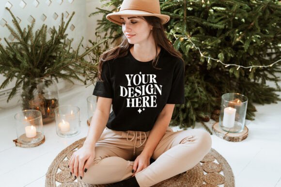 Christmas Bella Canvas 3001 Mockup 11: Graphics & Product Mockups
