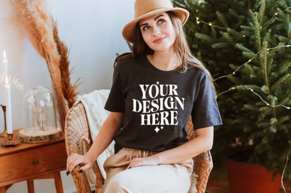 Christmas Bella Canvas 3001 Mockup 28: Essential Graphics