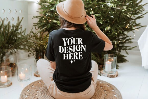 Christmas Bella Canvas 3001 Mockup: Graphics & Product Mockups