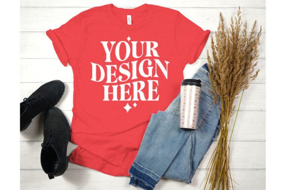 Fall Bella Canvas 3001 Mockup 16: Graphics for Product Mockups