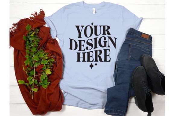 Fall Bella Canvas 3001 Mockup 22: Graphics for Product Mockups