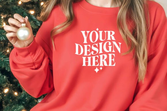 Gildan18000 Christmas Mockup: Graphics for Product Mockups