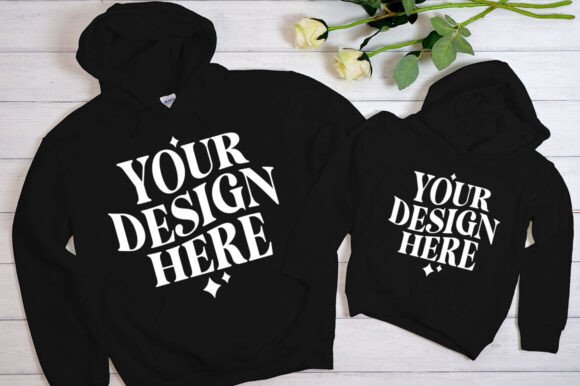 Mommy and Me Royal Black Mockup: Premium Graphics