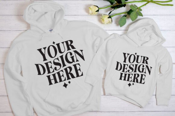 Mommy and Me Royal White Mockup: Graphics for Product Mockups