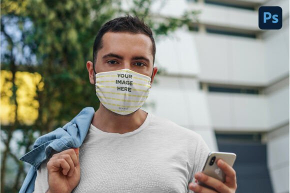PSD Face Mask Mockup: Essential Graphics for Product Mockups