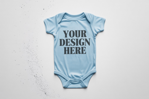 Rabbit Skins 4400 Baby Bodysuit Mockup 6: Graphics Review