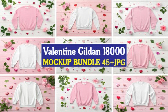 Valentine Gildan Mockup: Graphics & Product Mockups