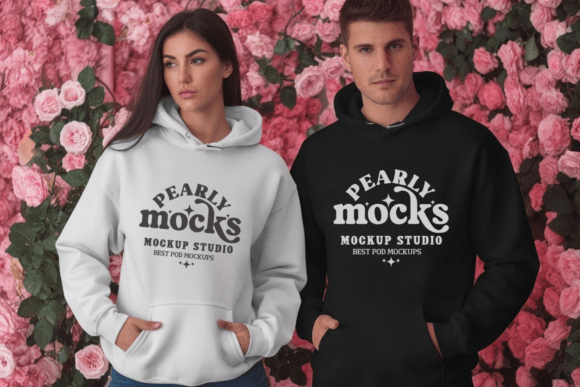 Valentine Hoodie Mockup 2: Graphics & Product Mockups