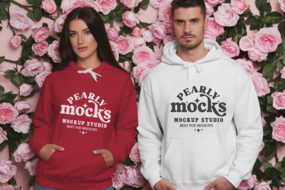 Valentine's Day Couple Hoodie Mockup 1 Review